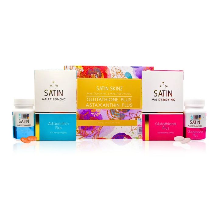 SATIN SKINZ GLUTATHIONE PLUS ASTAXANTHIN PLUS