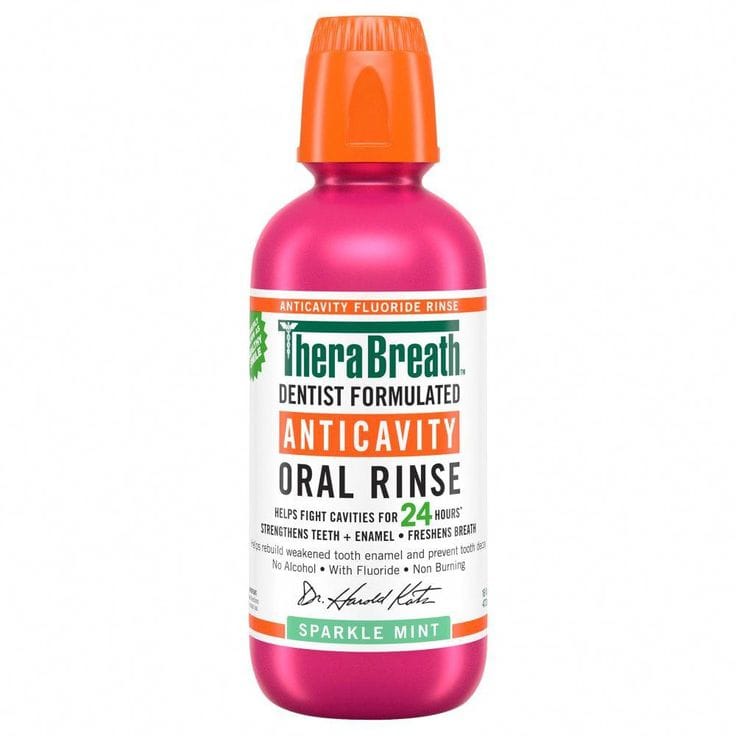 THERABREATH ANTI CAVITY SPARKLE MINT MOUTH WASH